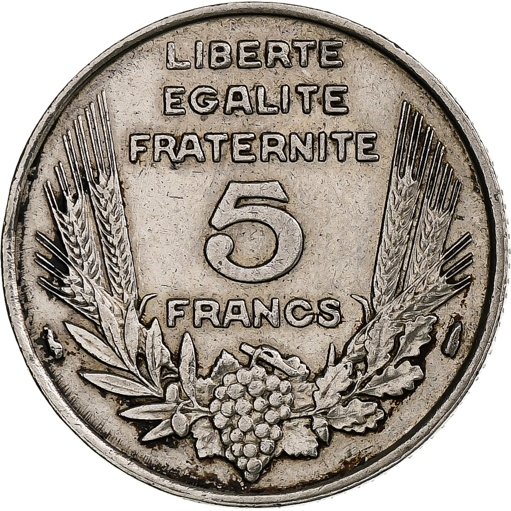 France, 5 Francs, Bazor, 1933, Paris, Nickel, TTB+, Gadoury:753, KM:887