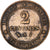 Frankrijk, 2 Centimes, Cérès, 1889, Paris, Bronzen, ZF, Gadoury:105, KM:827.1