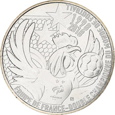 Francja, 10 Euro, FIFA 2018, 2018, Monnaie de Paris, Srebro, MS(64)