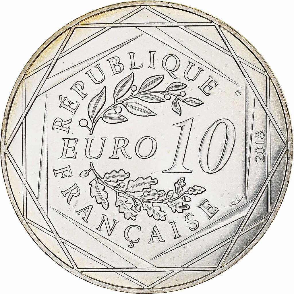 Frankreich, 10 Euro, FIFA 2018, 2018, Monnaie de Paris, Silber, UNZ+