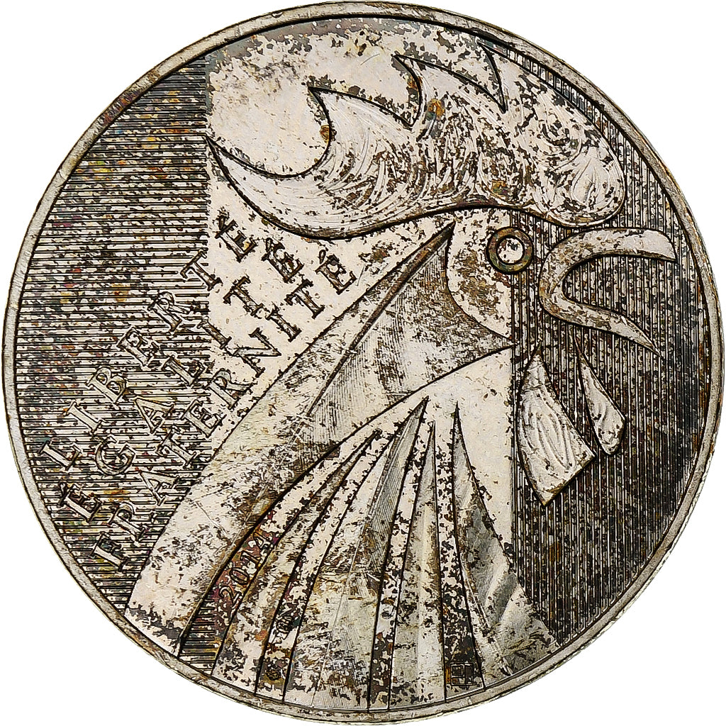 Frankreich, 10 Euro, Coq, 2014, Monnaie de Paris, Silber, VZ