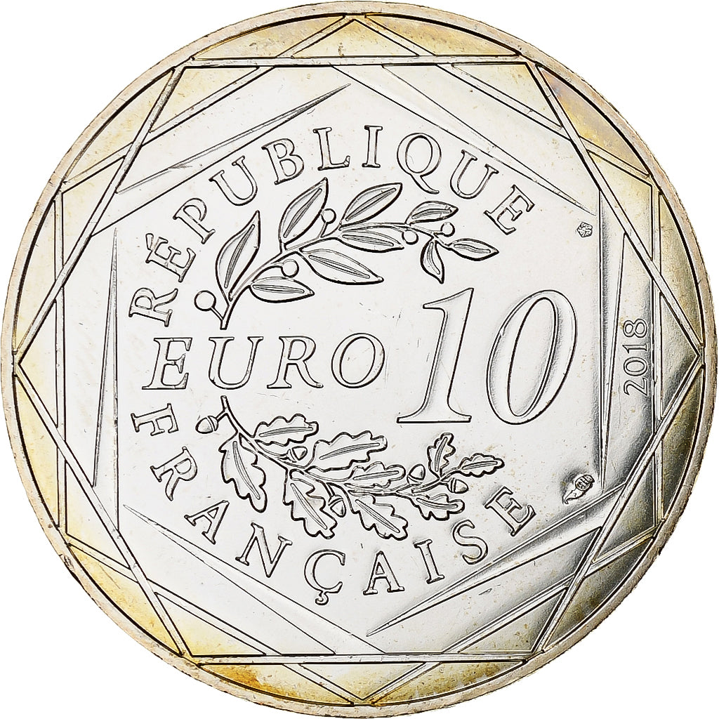 France, 10 Euro, Mickey (Tour Eiffel), 2018, Monnaie de Paris, Silver, MS(63)