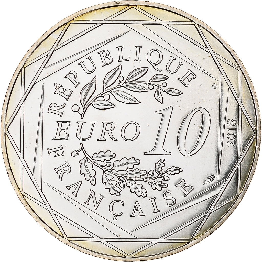 France, 10 Euro, Mickey (Guyane), 2018, Monnaie de Paris, Argent, SPL