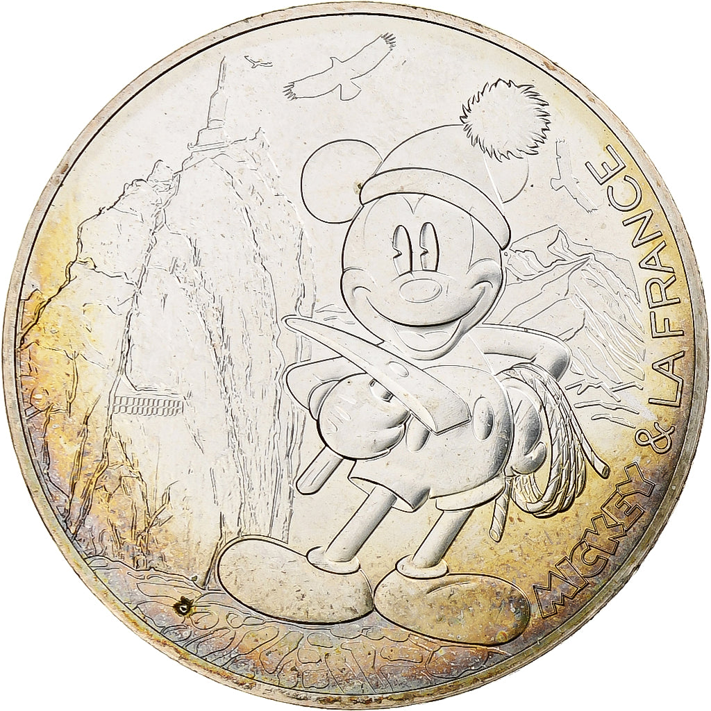 France, 10 Euro, Mickey (Aiguille du midi), 2018, Monnaie de Paris, Argent, SPL