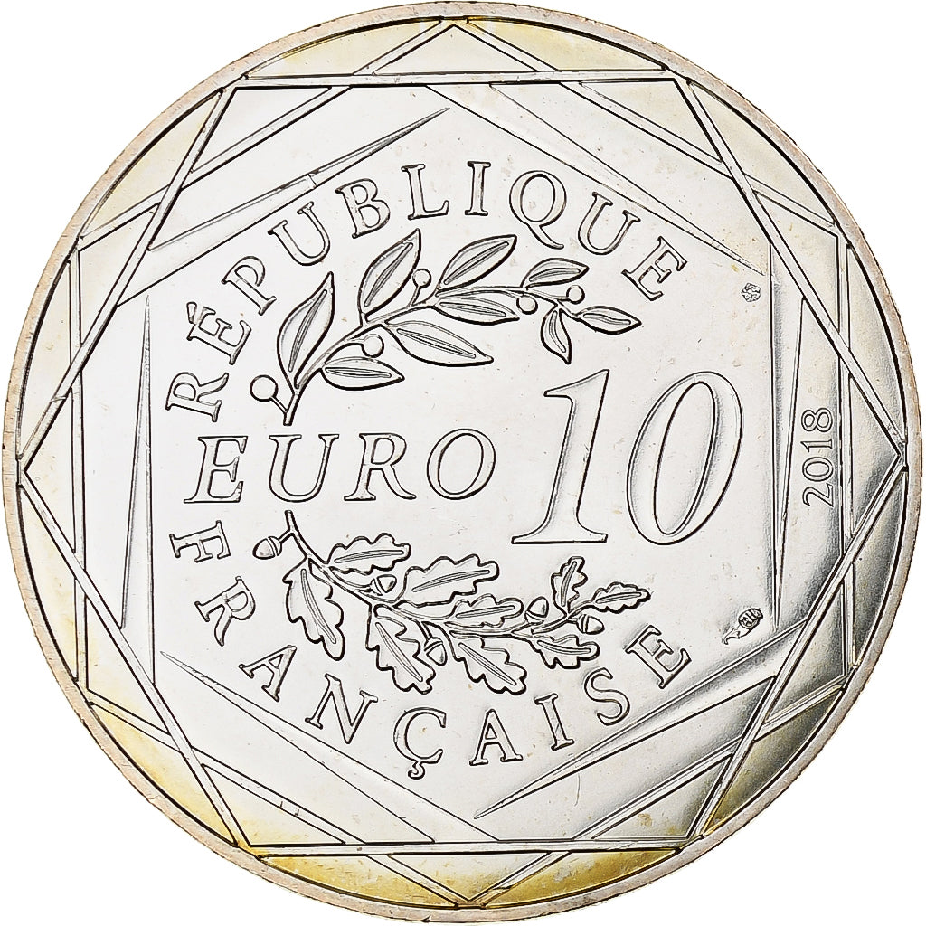 France, 10 Euro, Mickey (Aiguille du midi), 2018, Monnaie de Paris, Argent, SPL