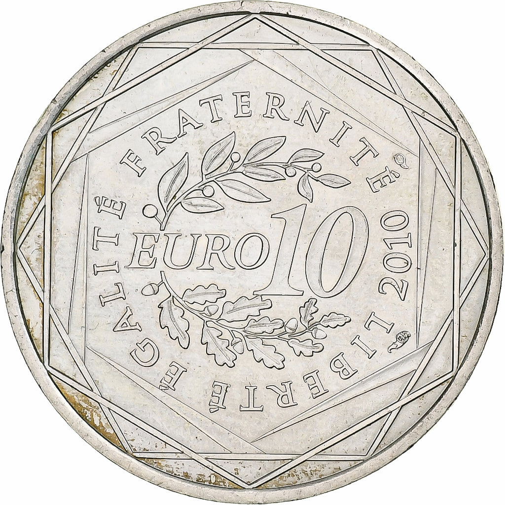 Francja, 10 Euro, Bretagne, 2010, Monnaie de Paris, Srebro, AU(55-58)