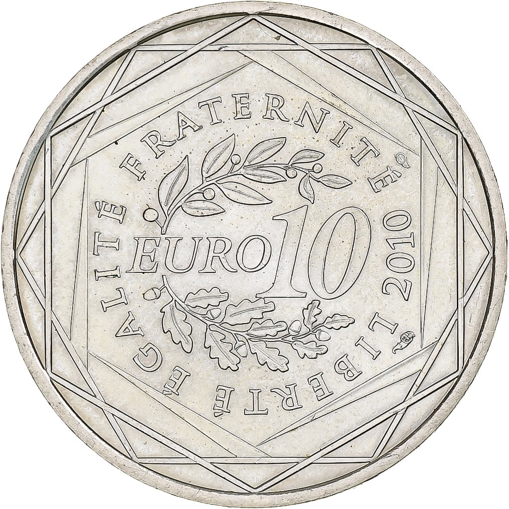 France, 10 Euro, Bretagne, 2010, Monnaie de Paris, Silver, AU(55-58)