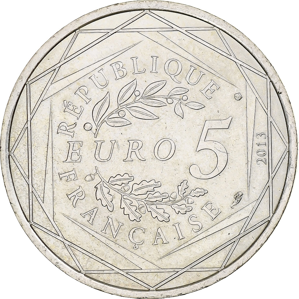 Francja, 5 Euro, Egalité, 2013, Monnaie de Paris, Srebro, AU(55-58)
