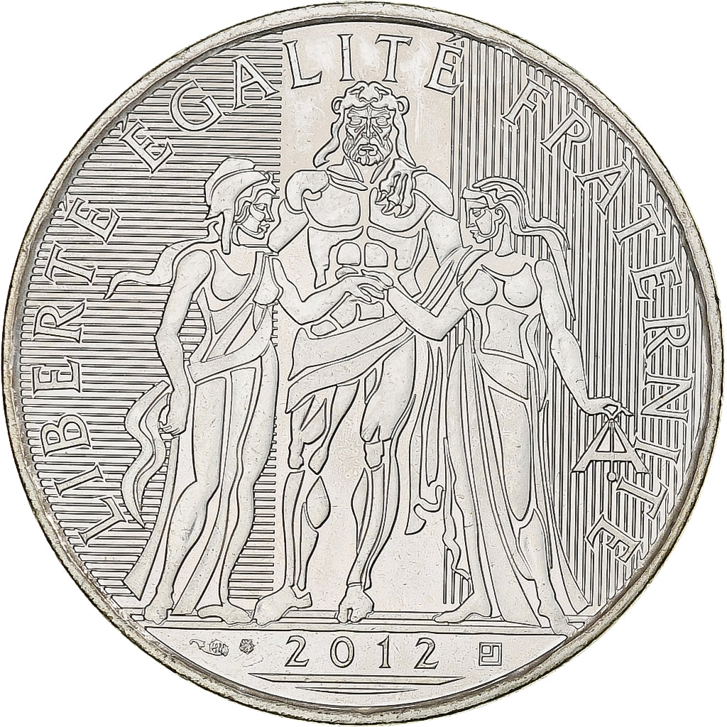 France, 10 Euro, Hercule, 2012, Monnaie de Paris, Silver, MS(63)