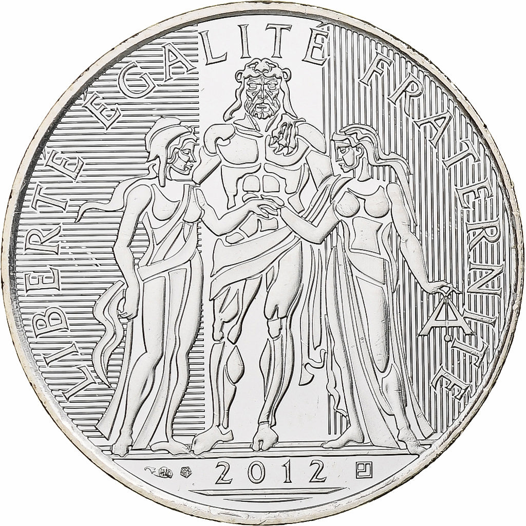 France, 10 Euro, Hercule, 2012, Monnaie de Paris, Silver, MS(63)
