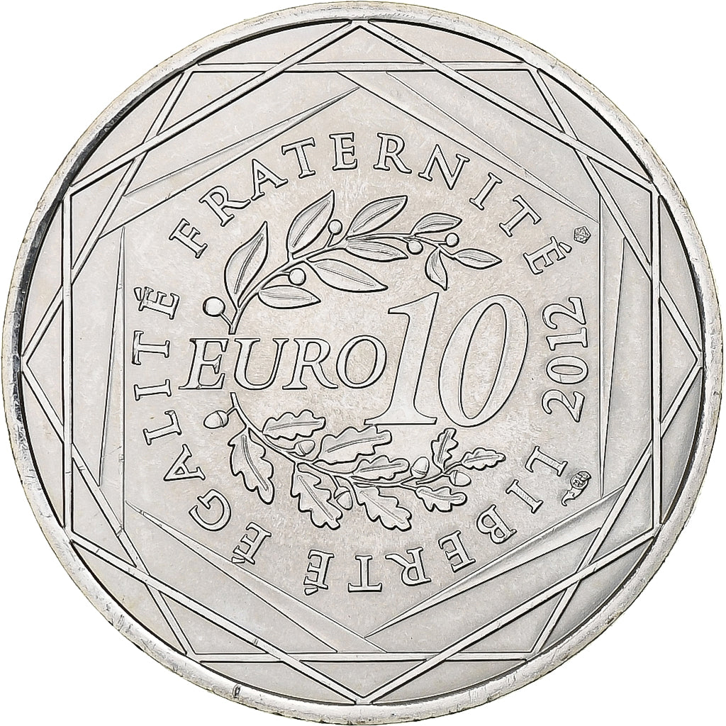 France, 10 Euro, Basse-Normandie, 2012, Monnaie de Paris, Silver, MS(60-62)