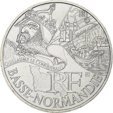 Francia, 10 Euro, Basse-Normandie, 2012, Monnaie de Paris, Argento, SPL