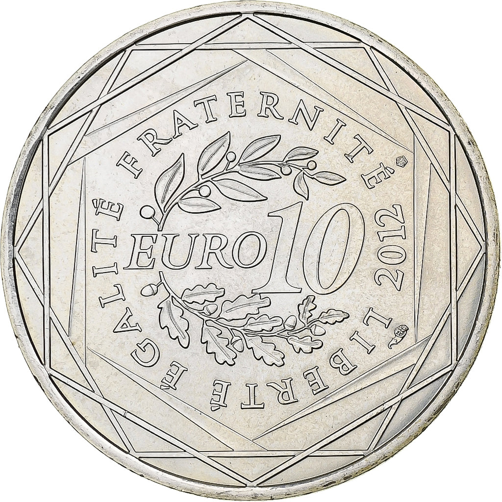 Francia, 10 Euro, Basse-Normandie, 2012, Monnaie de Paris, Argento, SPL