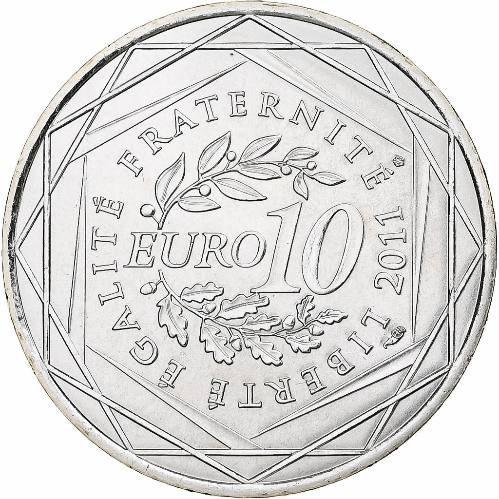 France, 10 Euro, Provence-Alpes-Côte d'Azur, 2011, Monnaie de Paris, Silver