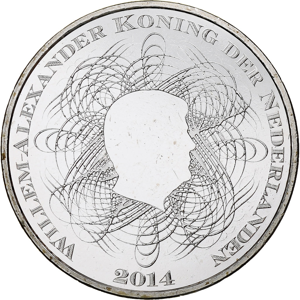 Niederlande, Willem-Alexander, 5 Euro, Dutch Bank, 2014, Utrecht, Silver Plated