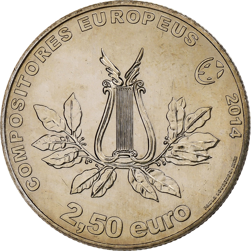 Portugal, 2,5 Euro, Marcos Portugal, 2014, Lisbon, Copper-nickel, MS(63)