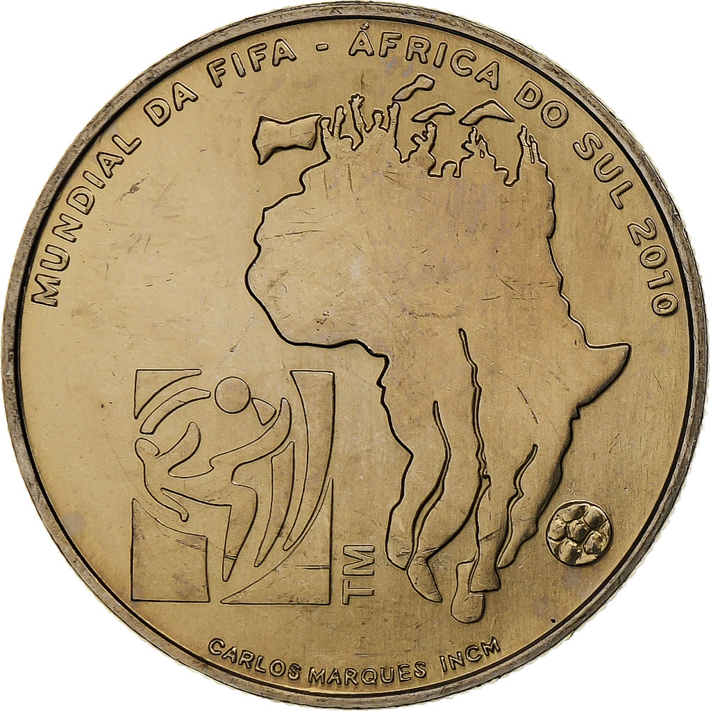 Portugal, 2,5 Euro, FIFA 2010, 2010, Lisbon, Copper-nickel, MS(63)