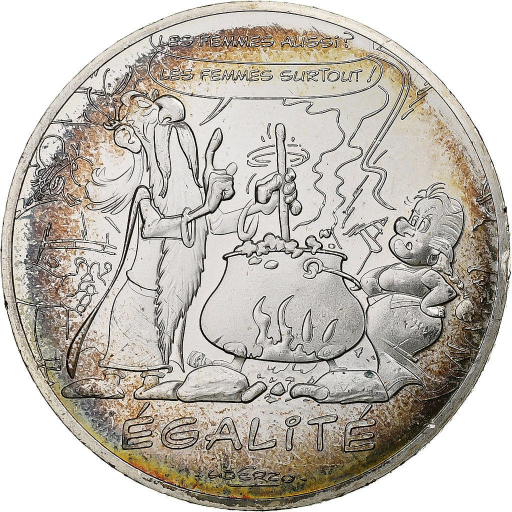 France, 10 Euro, Astérix - Égalité, 2015, Monnaie de Paris, Silver, MS(63)