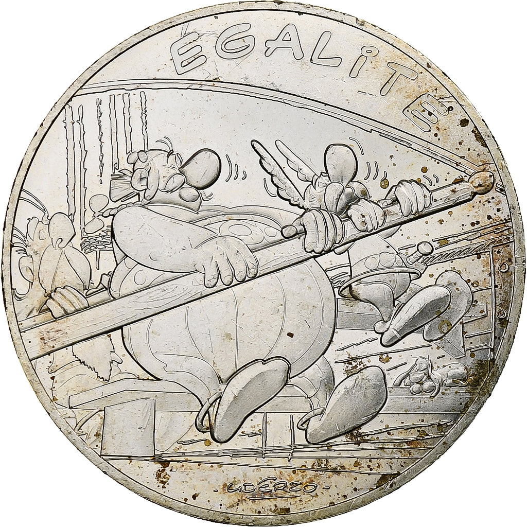 Frankrijk, 10 Euro, Astérix - Égalité, 2015, Monnaie de Paris, Zilver, UNC-