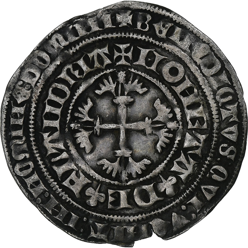 Comté de Flandre, Louis II de Mâle, 2 Groats Botdrager, 1365-1383, argent