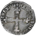 Francja, Henri III, 1/8 Ecu, 1586, Nantes, Srebro, VF(30-35), Gadoury:485