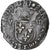 Francja, Henri III, 1/8 Ecu, 1586, Nantes, Srebro, VF(30-35), Gadoury:485