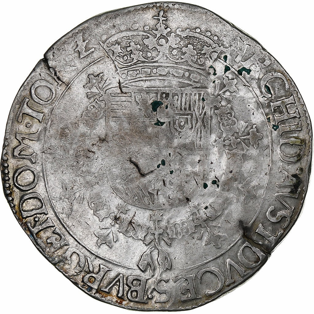 Spanish Netherlands, Albert & Isabella, Patagon, Tournai, Silver, EF(40-45)