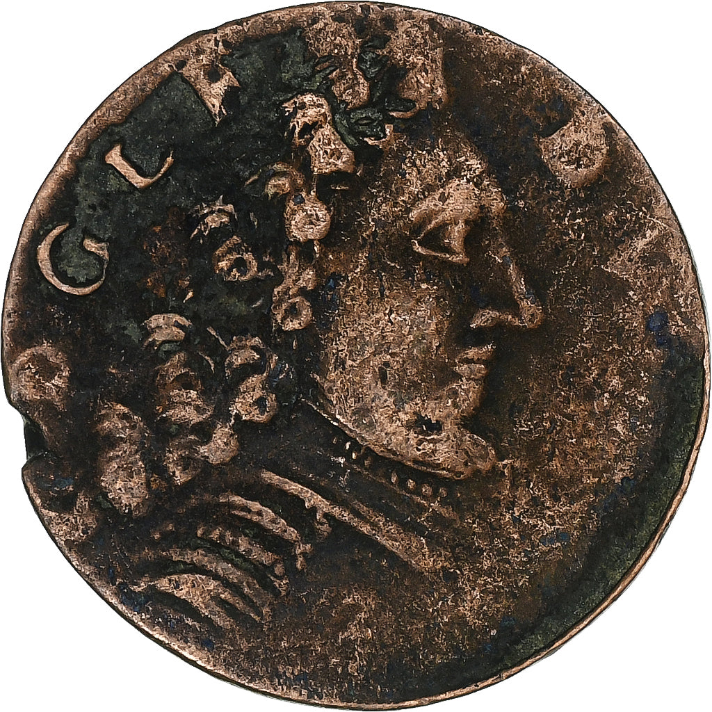 Comté de Montbéliard, Léopold Eberhard, Liard de Montbéliard, 1715, cuivre