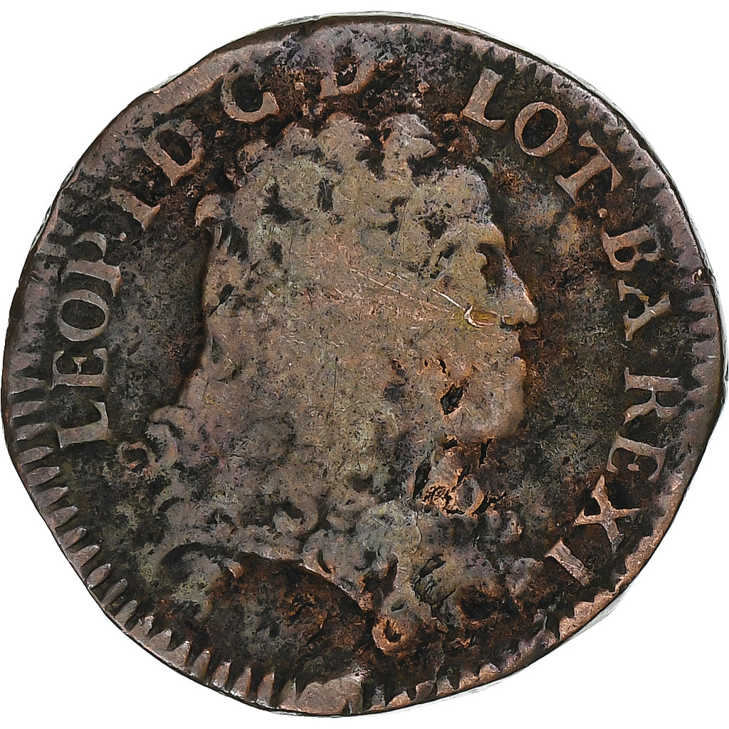 Duché de Lorraine, Léopold I, Liard de Lorraine, 1706, Nancy, Cuivre