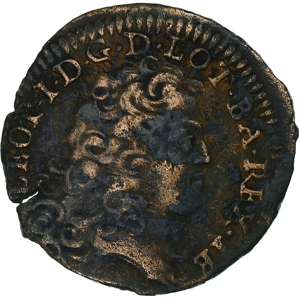 Duché de Lorraine, Leopold I, Liard de Lorraine, 1708, Nancy, Cuivre