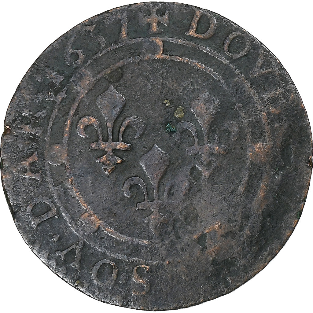 Principauté d'Arches-Charleville, Charles de Gonzague, Double Tournois, 1637