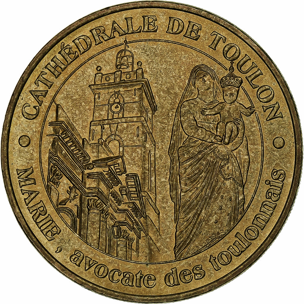 Francja, Tourist token, Cathédrale de Toulon, 2003, MDP, Nordic gold, MS(63)