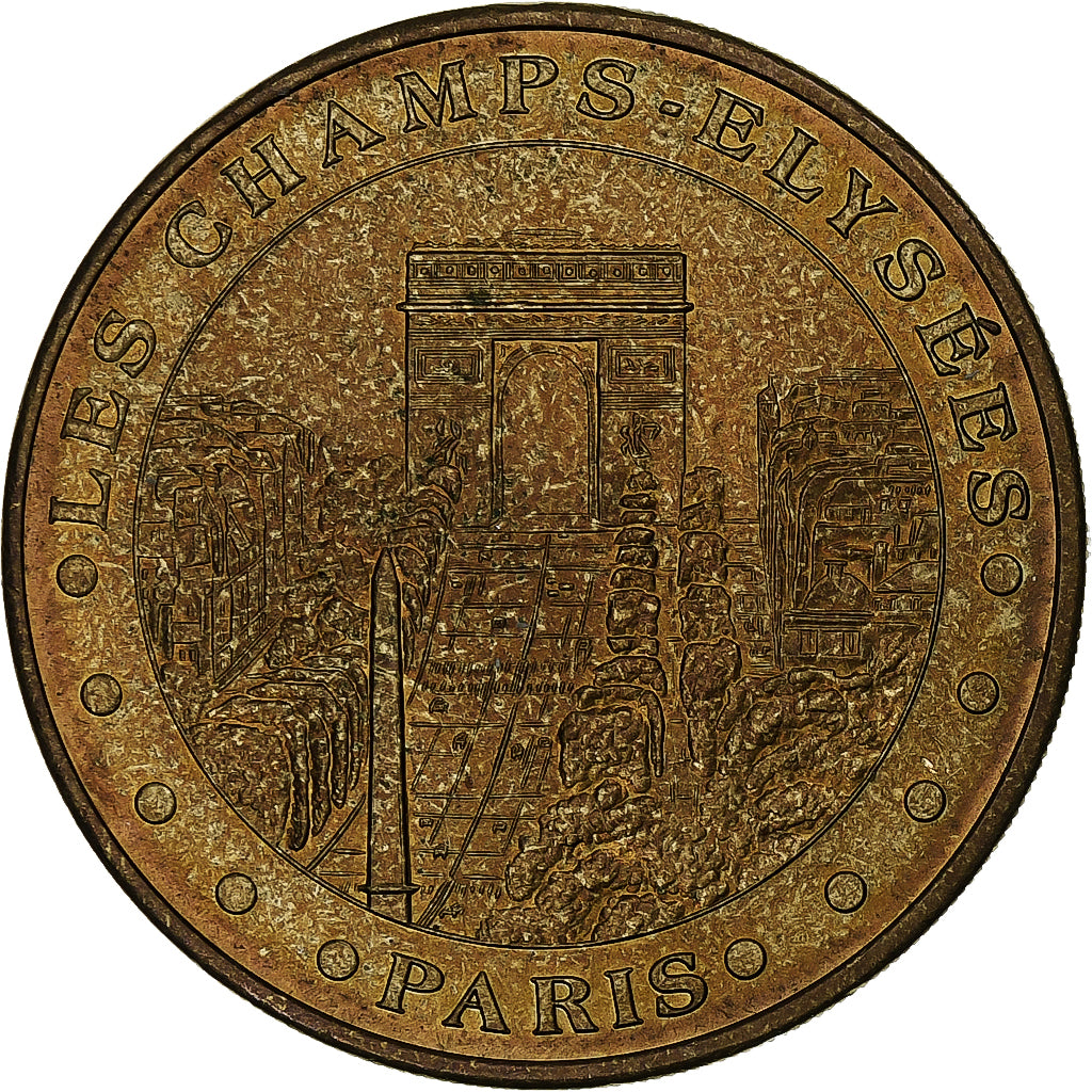 France, Tourist token, Les Champs-Élysées, 2004, MDP, Nordic gold, MS(60-62)