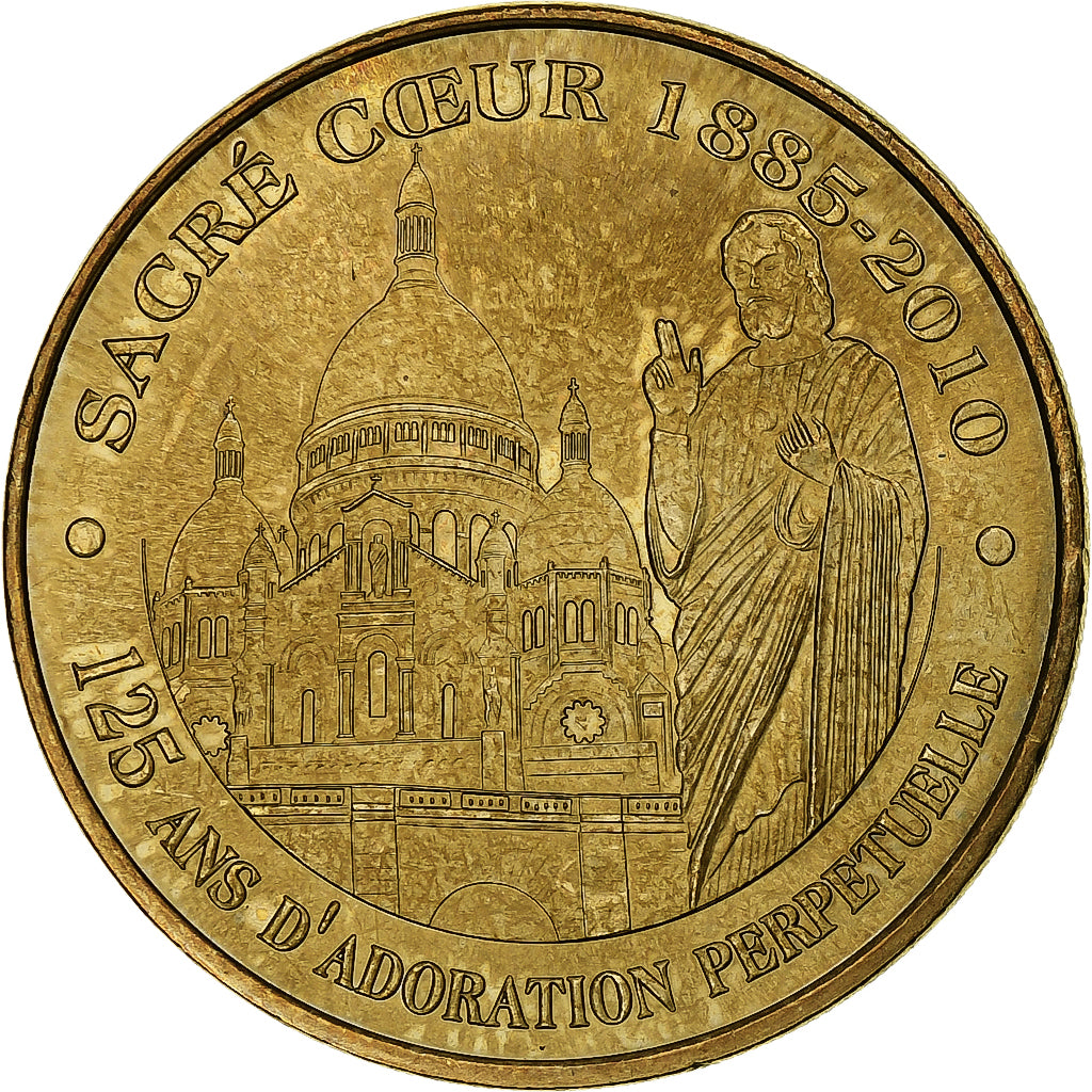 France, Tourist token, Sacré-Cœur, adoration perpétuelle, 2009, MDP, Nordic