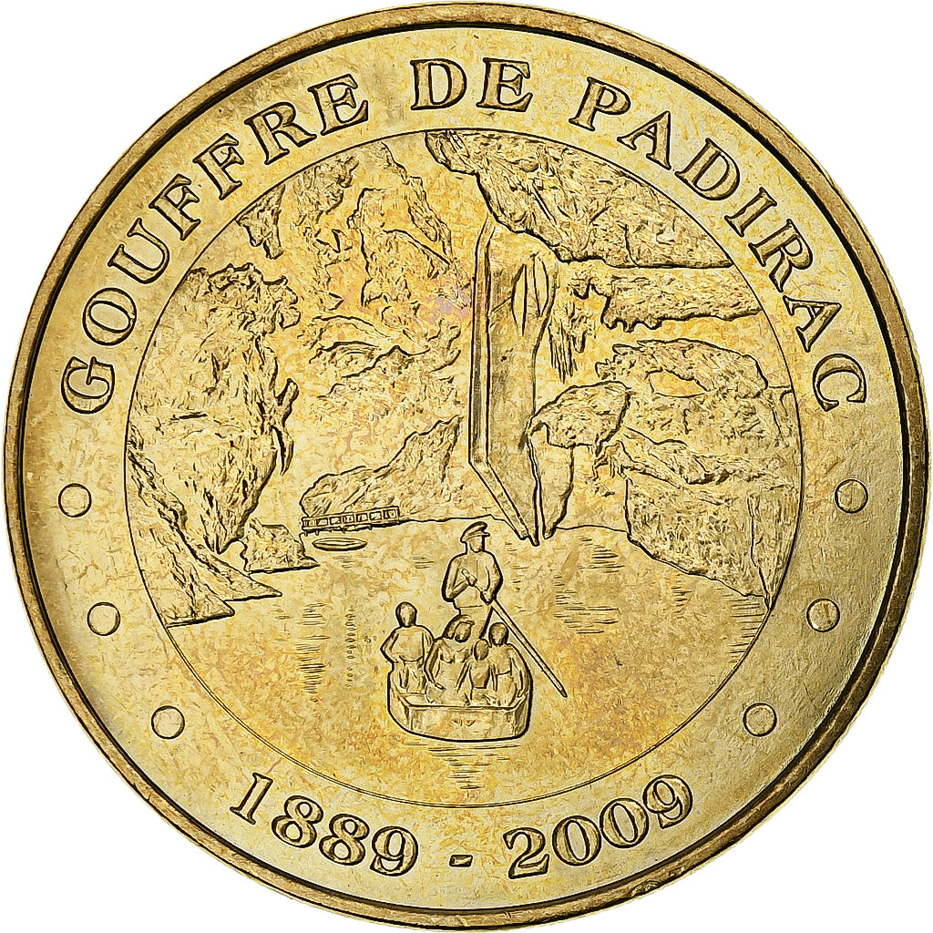 France, Tourist token, Gouffre du Padirac, 2009, MDP, Nordic gold, MS(63)