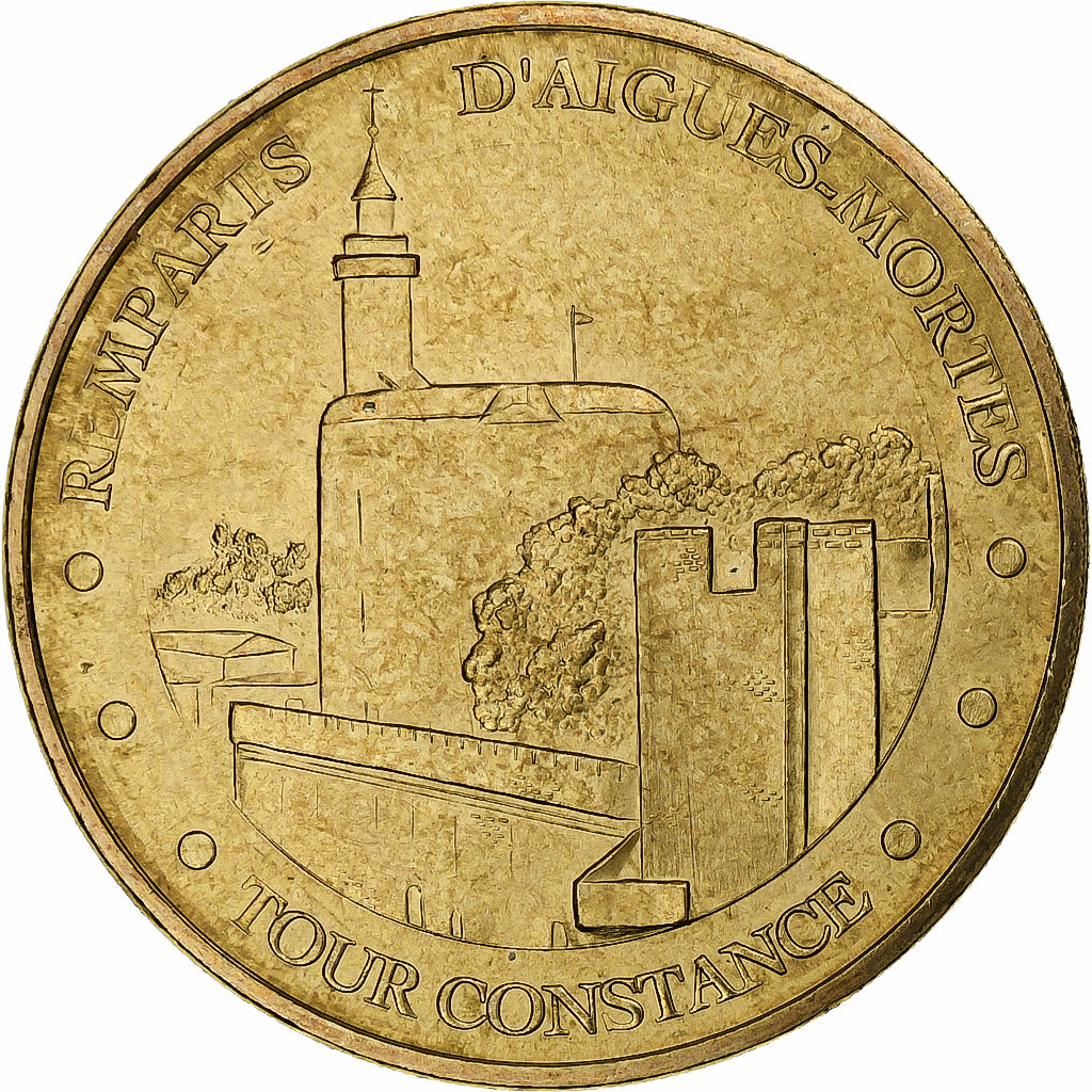 France, Tourist token, Remparts d'Aigues-Mortes, 2007, MDP, Nordic gold