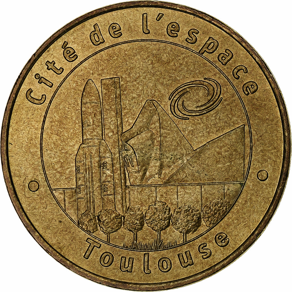 France, Tourist token, Cité de l'espace de Toulouse, 2003, MDP, Nordic gold