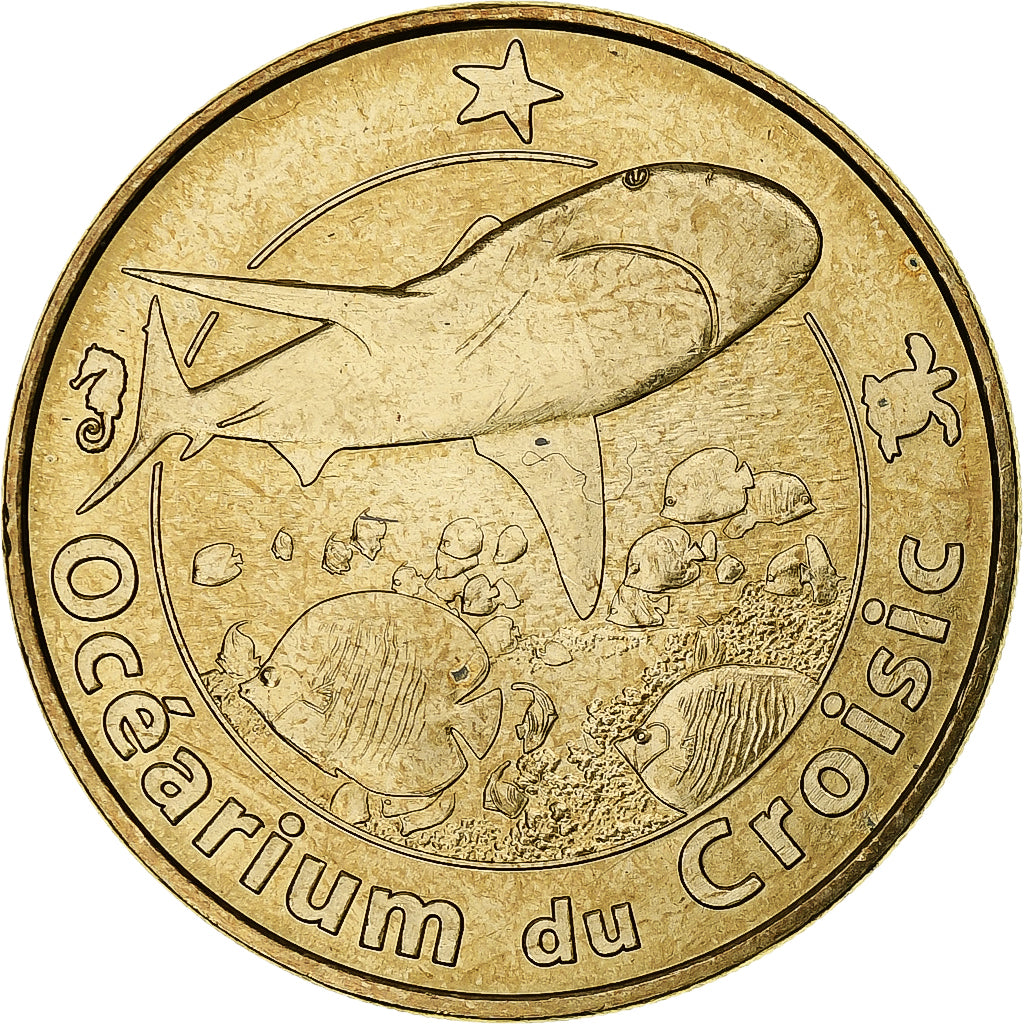 France, Tourist token, Océarium du Croisic, 2007, MDP, Nordic gold, MS(60-62)