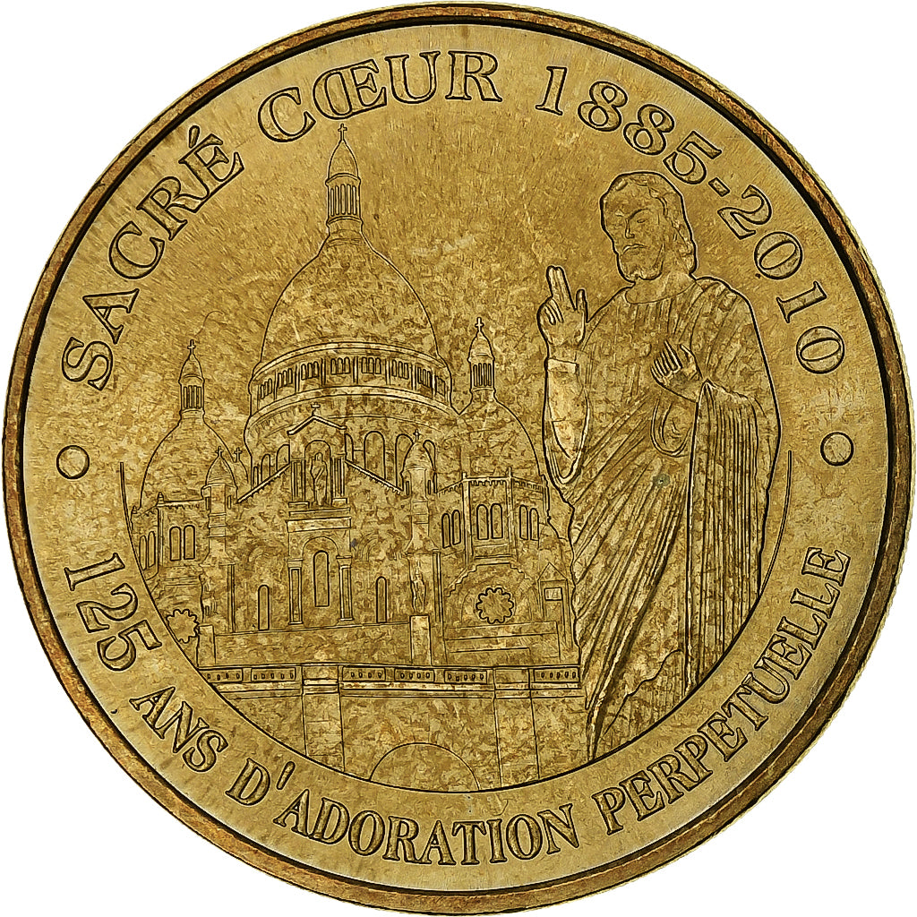 France, Tourist token, Sacré-Cœur, adoration perpétuelle, 2009, MDP, Nordic