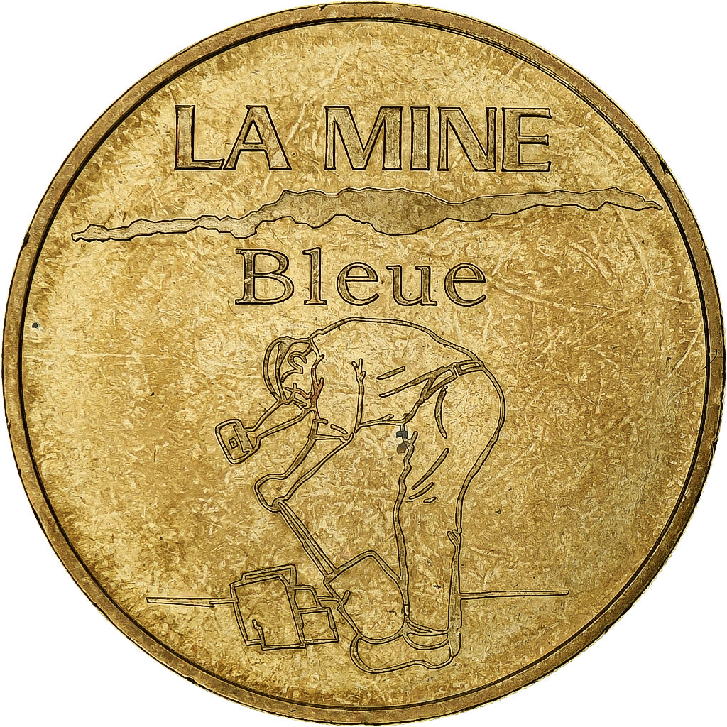 France, Tourist token, La mine bleue, 2007, MDP, Nordic gold, AU(55-58)