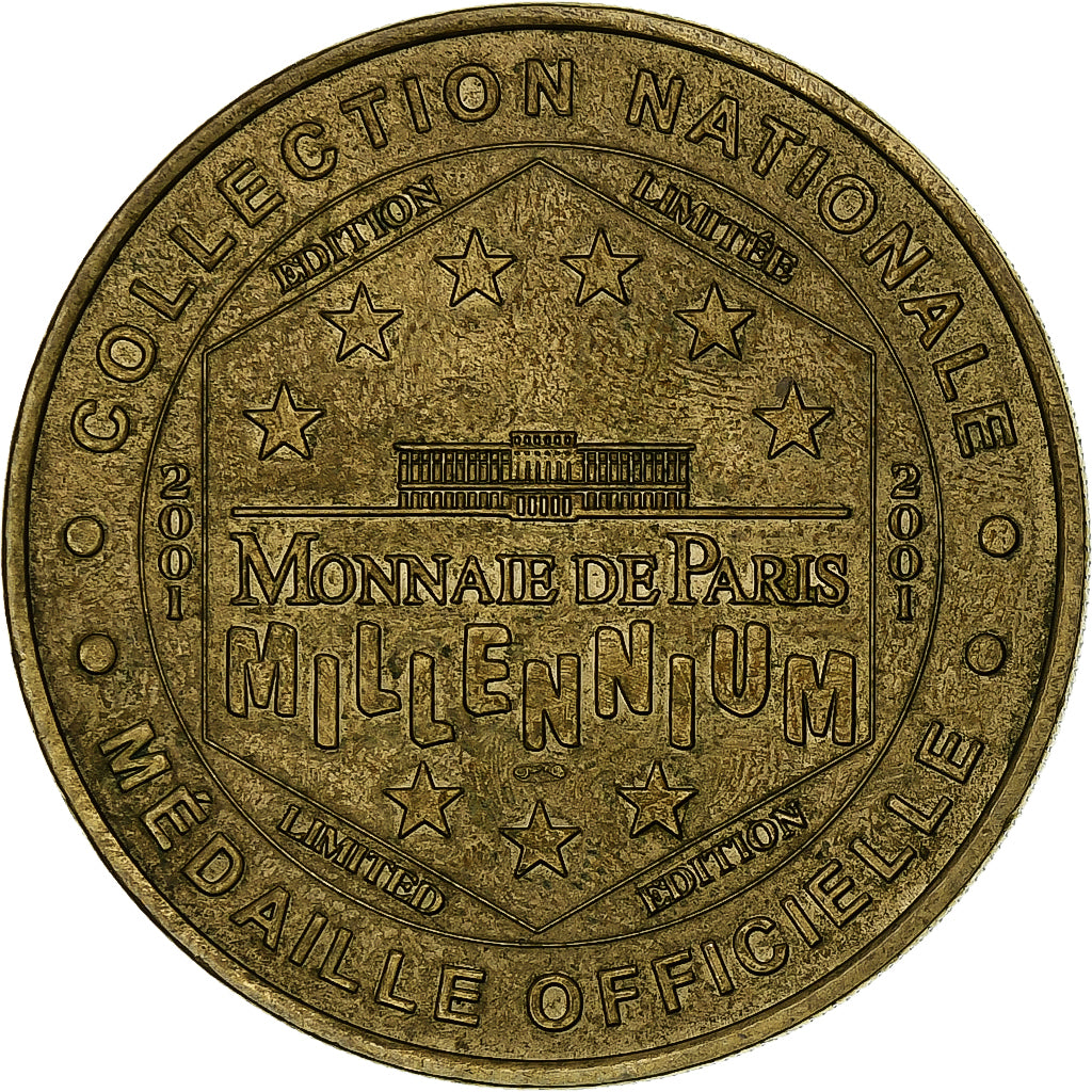 France, Jeton touristique, Gouffre du Padirac, 2001, MDP, Or nordique, SUP