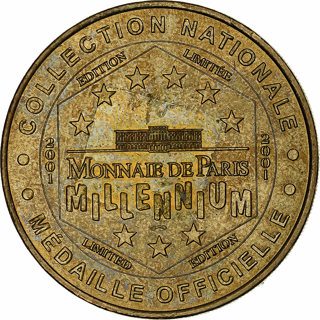 France, Tourist token, Cité d'Aigues-Mortes, 2001, MDP, Nordic gold, MS(60-62)