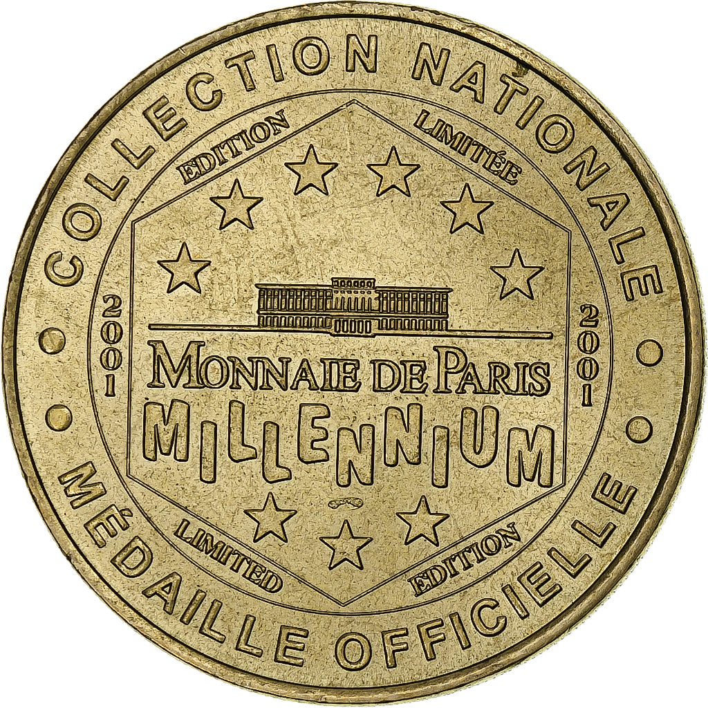 France, Tourist token, Cathédrale Notre-Dame d'Amiens, 2001, MDP, Nordic gold
