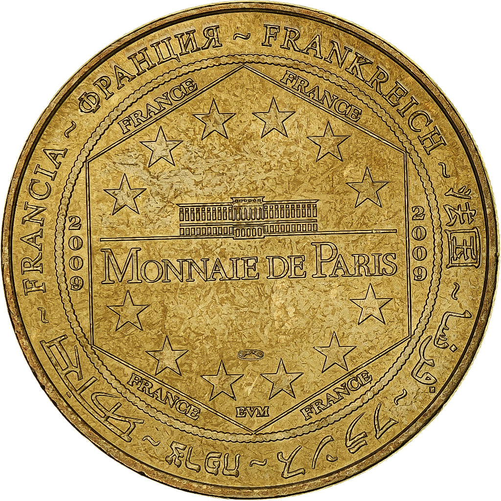 France, Tourist token, Le Premier Homme sur la Lune, 2009, MDP, Nordic gold
