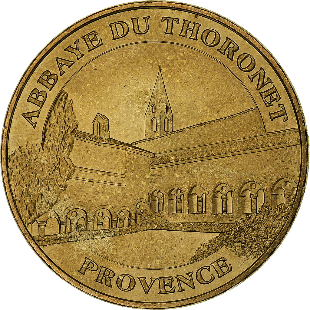 France, Tourist token, Abbaye du Thoronet, 2006, MDP, Nordic gold, MS(60-62)