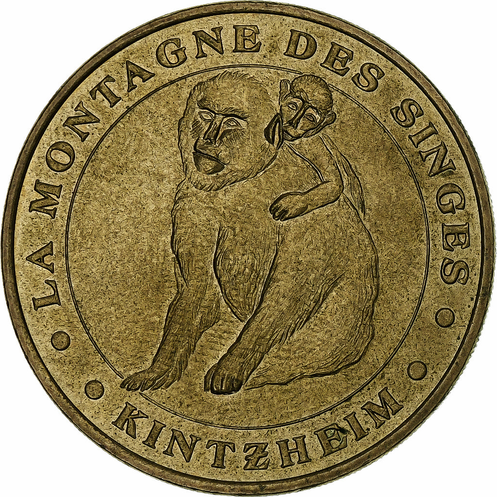 França, Tourist token, Montagne des singes, 2003, MDP, Nordic gold, AU(55-58)