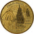 Francia, Tourist token, Lourdes, Jean-Paul II, 2004, Nordic gold, SPL
