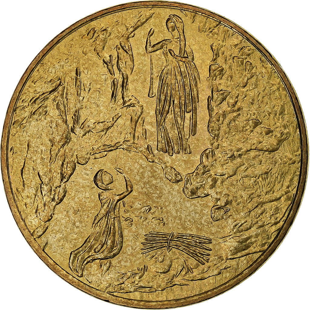 França, Tourist token, Lourdes, Réconciliation avec Dieu, 2007, Nordic gold