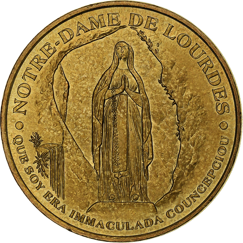 Frankrijk, Tourist token, Lourdes, Lampes allumées, 2006, Nordic gold, PR+