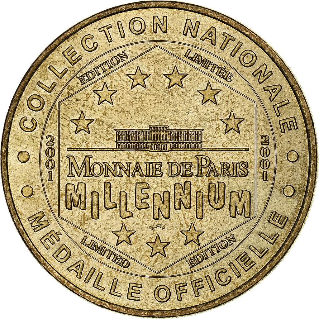 France, Tourist token, Arc-de-Triomphe, 2001, MDP, Nordic gold, AU(55-58)